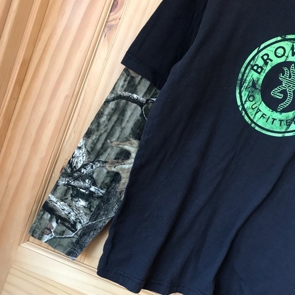 Browning Outfitters Men’s layered look long sleeve tee size small - Picture 4 of 7